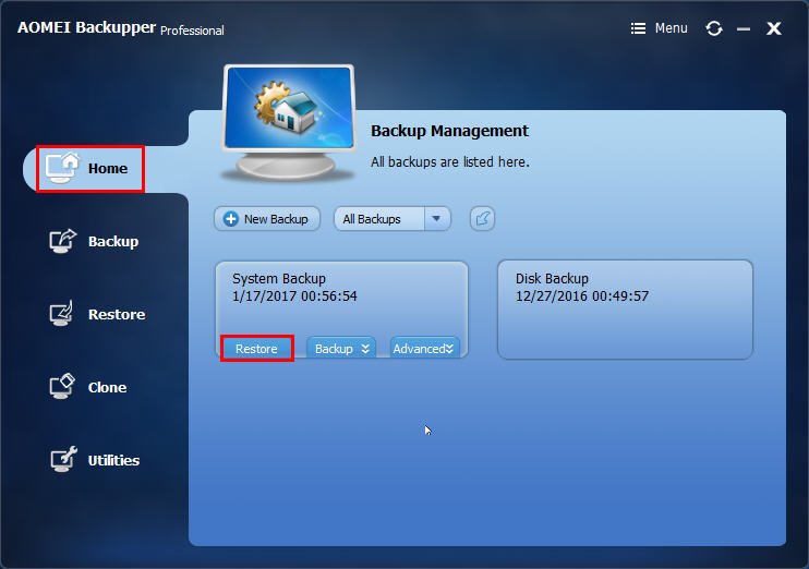 HP System Recovery with Powerful Backup Tool in Windows 7/8/10