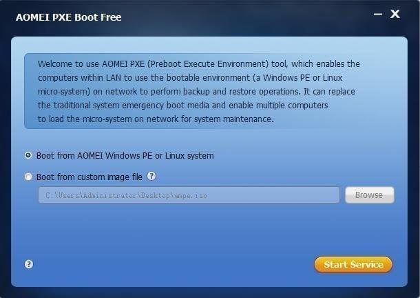 AOMEI PXE Boot Tool – Boot Many Computers In LAN Easily
